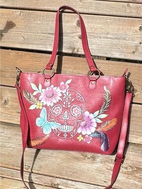 Anuschka Día de Los Muertos bag
